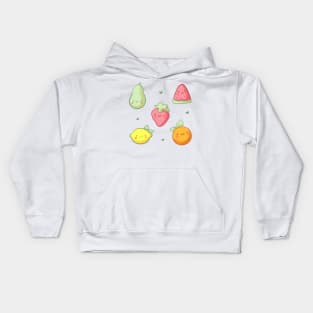 Cute fruits illustration Kids Hoodie